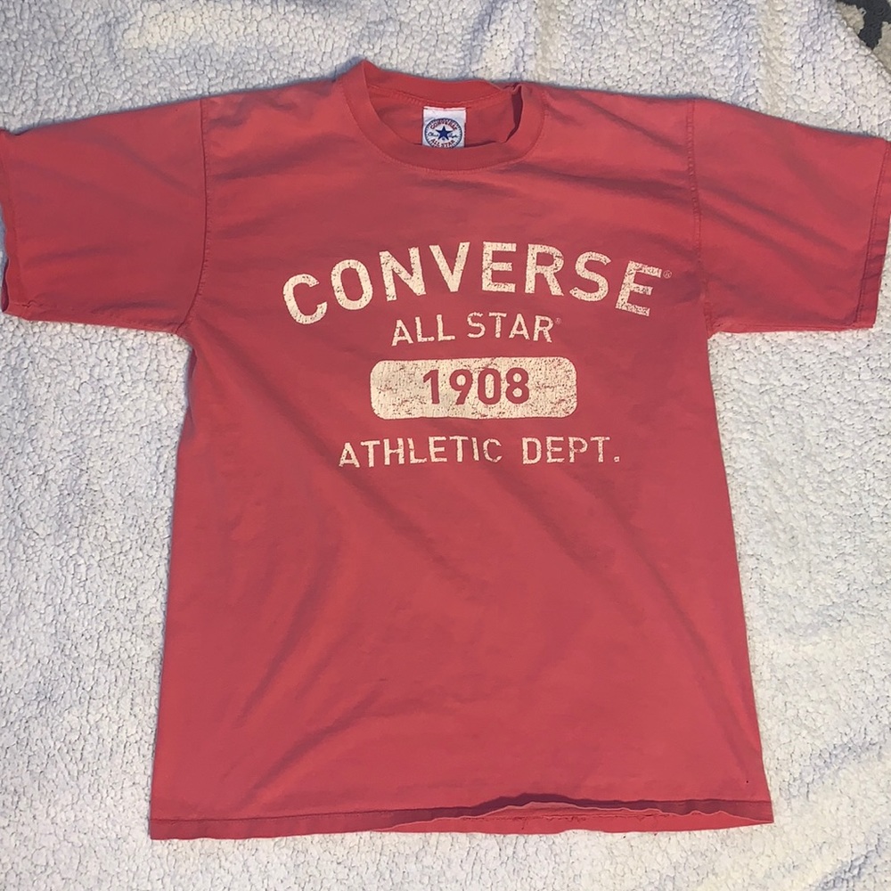 Converse All Star Athletic Department Pink T shirt - Size Medium